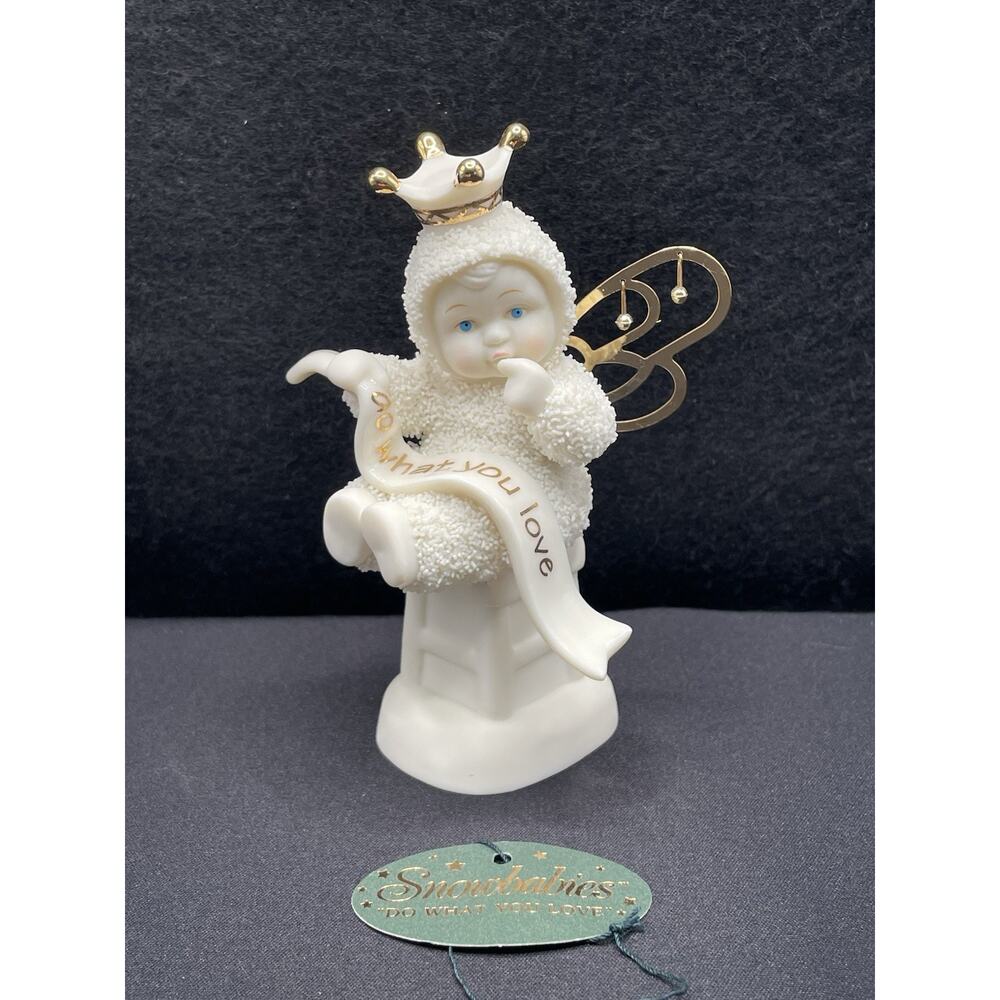 Vintage 1999 Dept 56 "Do What You Love" Ivory with 24k Gold Trim. Adorable!‎ - Picture 2 of 9